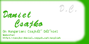 daniel csajko business card